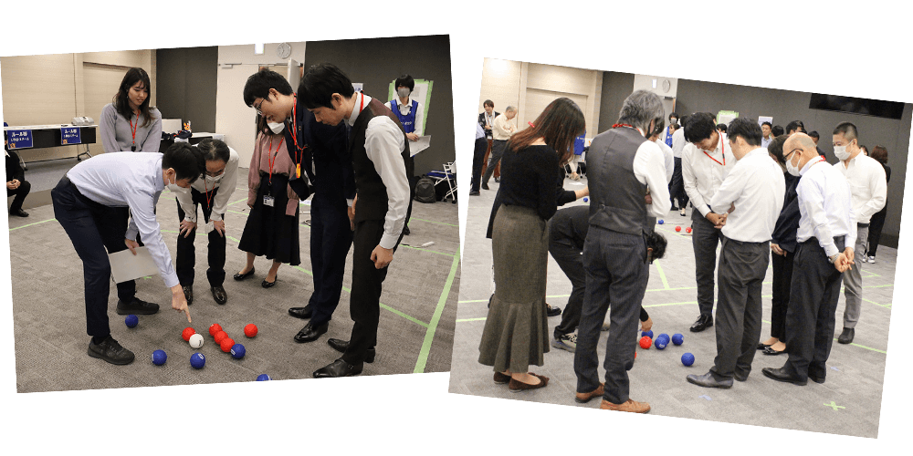 社内でのボッチャ体験会の様子